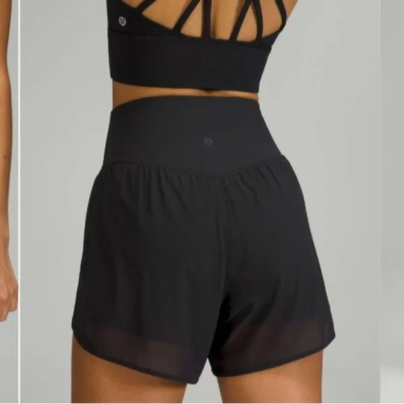 Lululemon Nulu and Mesh High-Rise Yoga Short 3.5&quot; Black