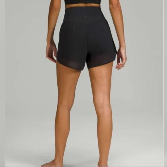 Lululemon Nulu and Mesh High-Rise Yoga Short 3.5&quot; Black
