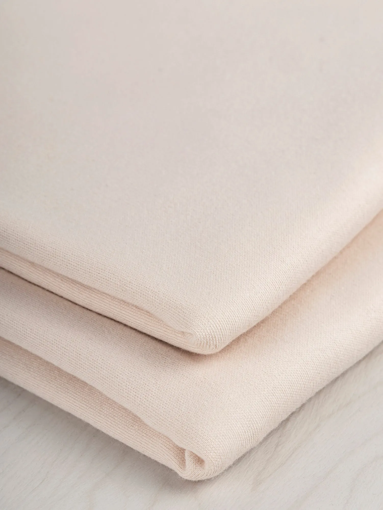 Luxe Organic Cotton Jersey Knit - Almond - Swatch