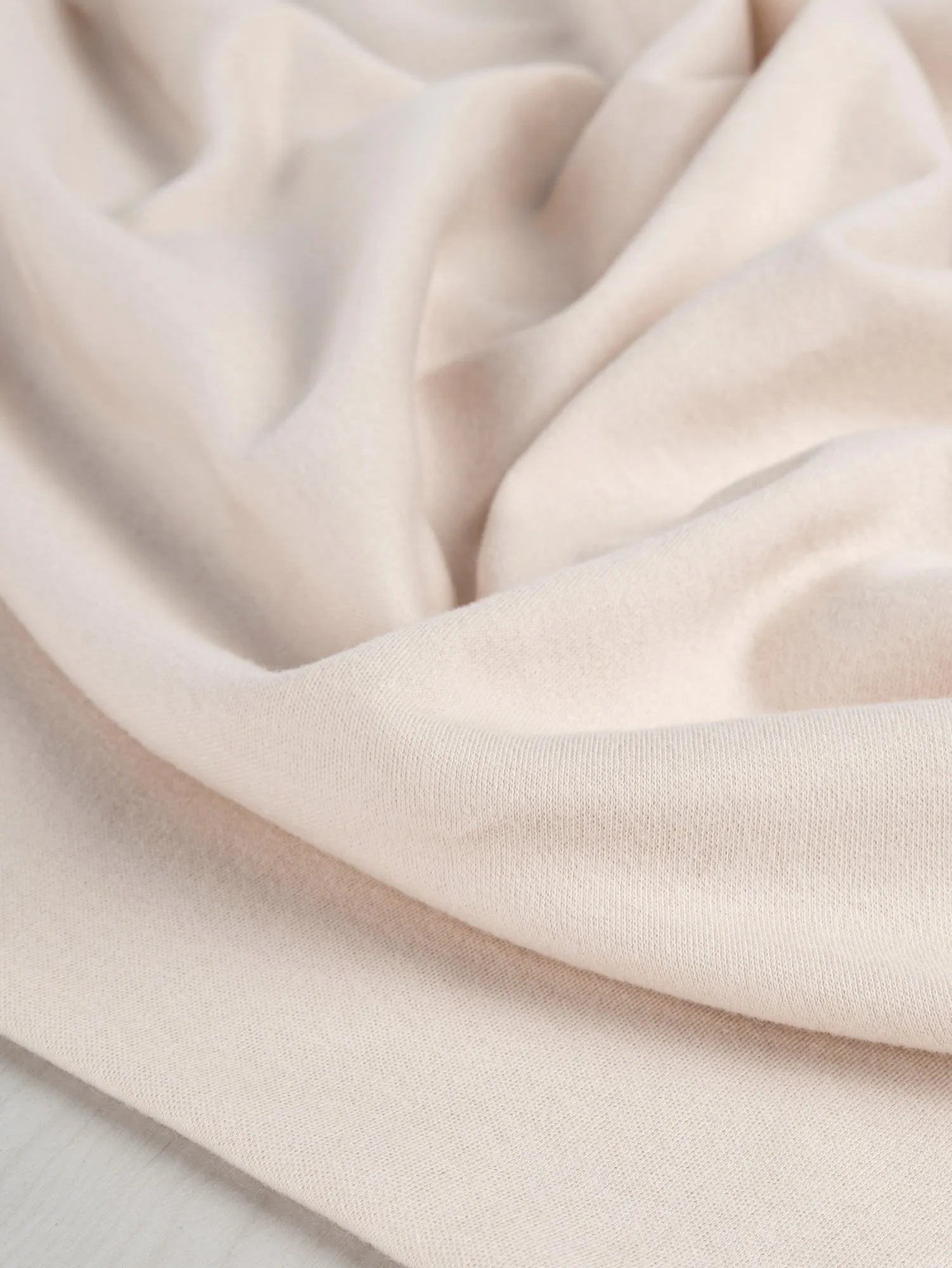 Luxe Organic Cotton Jersey Knit - Almond - Swatch