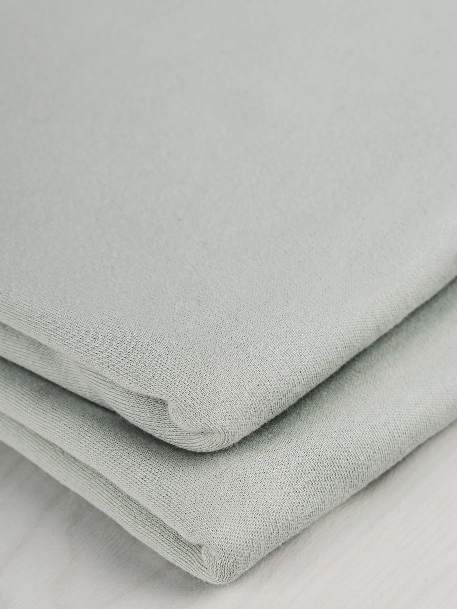 Luxe Organic Cotton Jersey Knit - Sea Salt - Swatch
