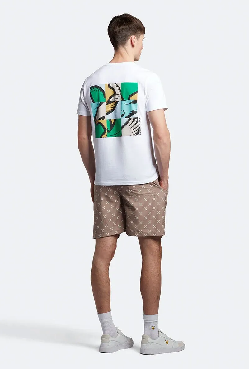 LYLE AND SCOTT SHUTTLE PRINT SWIM SHORTS