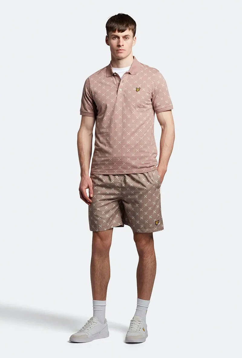 LYLE AND SCOTT SHUTTLE PRINT SWIM SHORTS