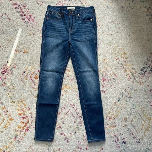Madewell 10&quot; High-Rise Skinny Jeans in Danny Wash: TENCEL Denim Edition sz 26