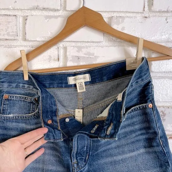 Madewell  90s Dad Jean Button Fly Glenmore Wash Shorts 25