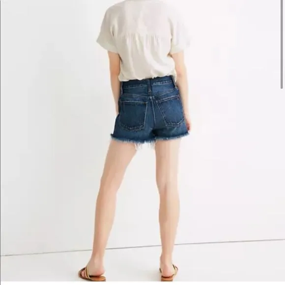 Madewell  90s Dad Jean Button Fly Glenmore Wash Shorts 25
