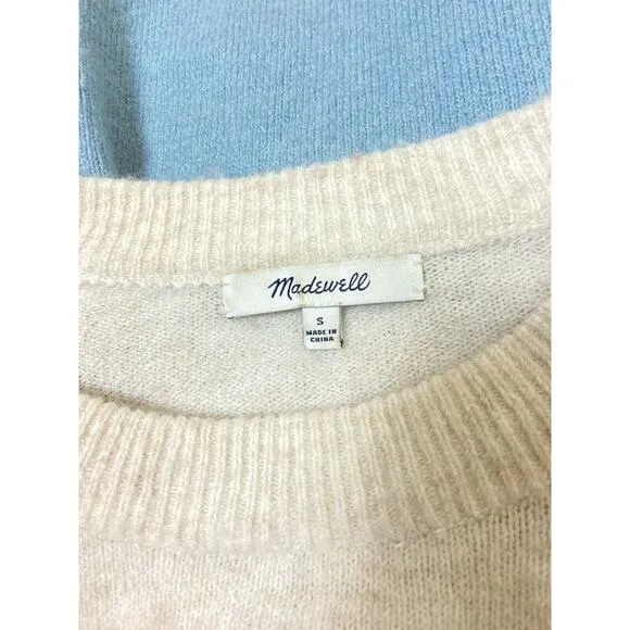Madewell Crofton Multi Stripe Sweater Coziest Yarn Women’s Small Wool Alpaca