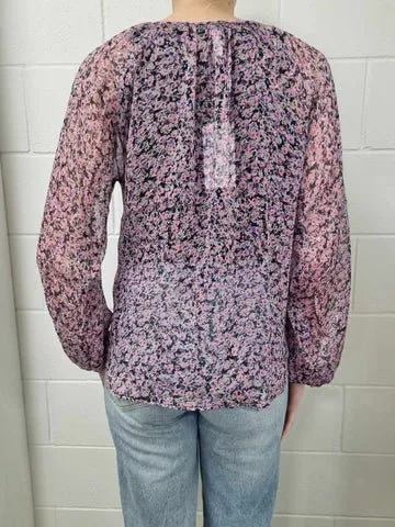 Magenta Floral Soft Touch Top