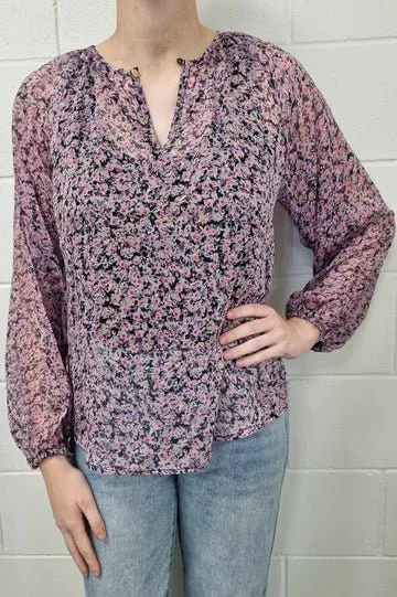 Magenta Floral Soft Touch Top