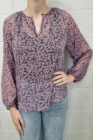 Magenta Floral Soft Touch Top