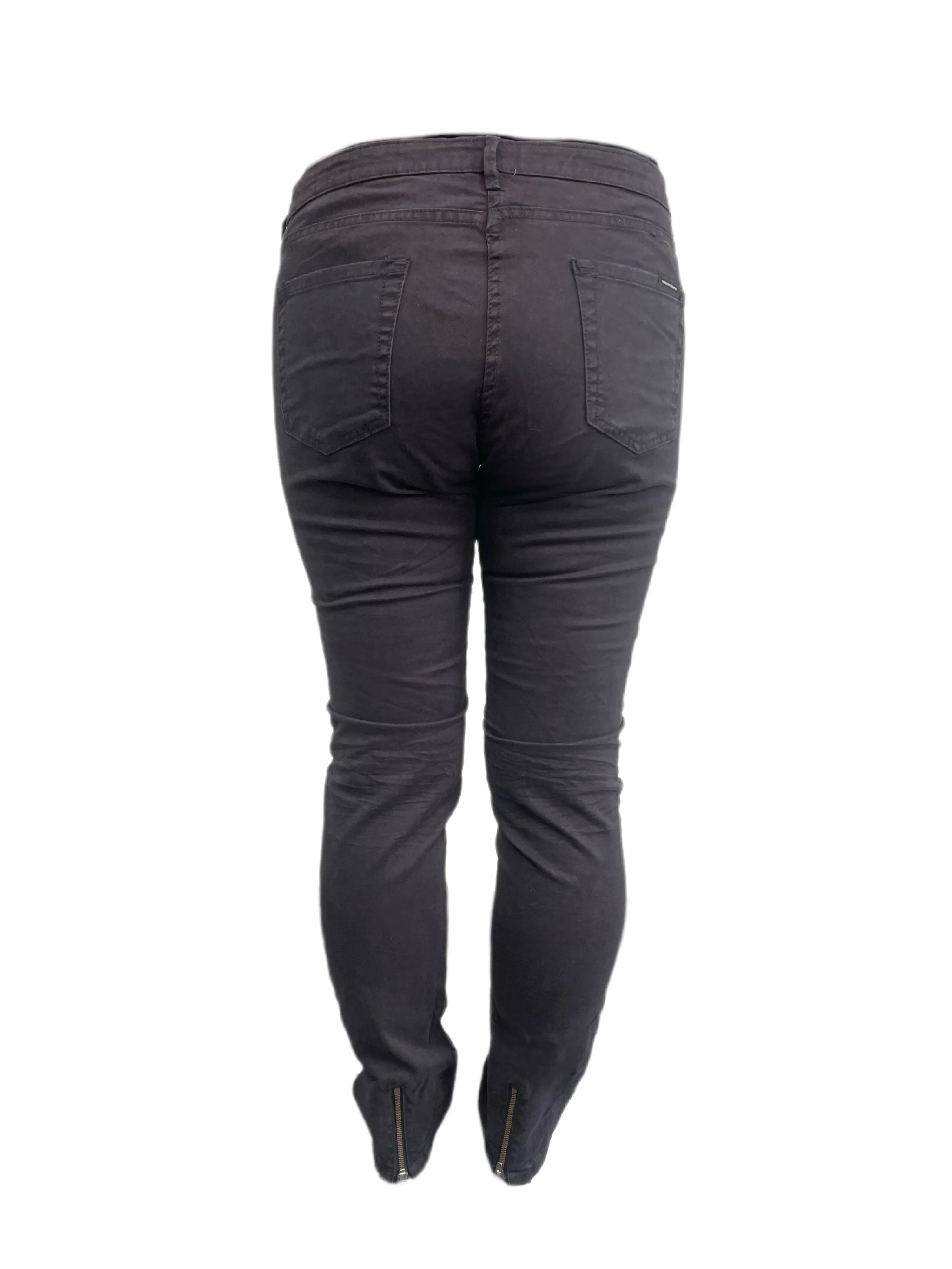 MAISON SCOTCH Women's Black Low Rise Soft Pants #877 32/32 NWT