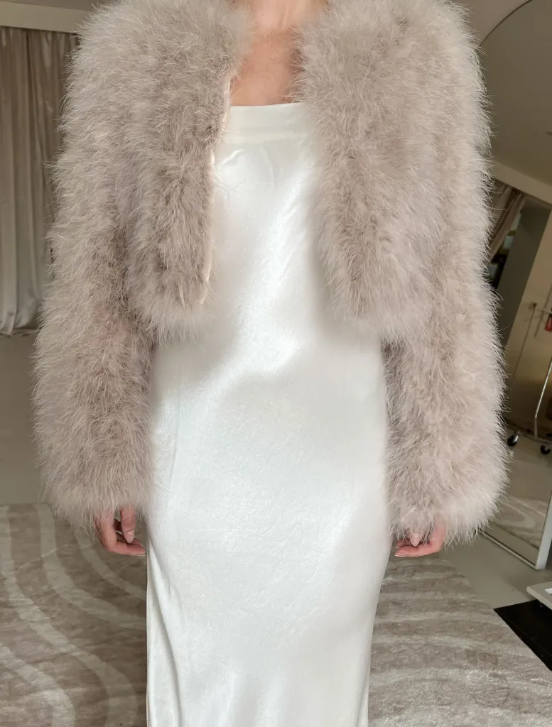 Manhattan Crop Jacket - Blush