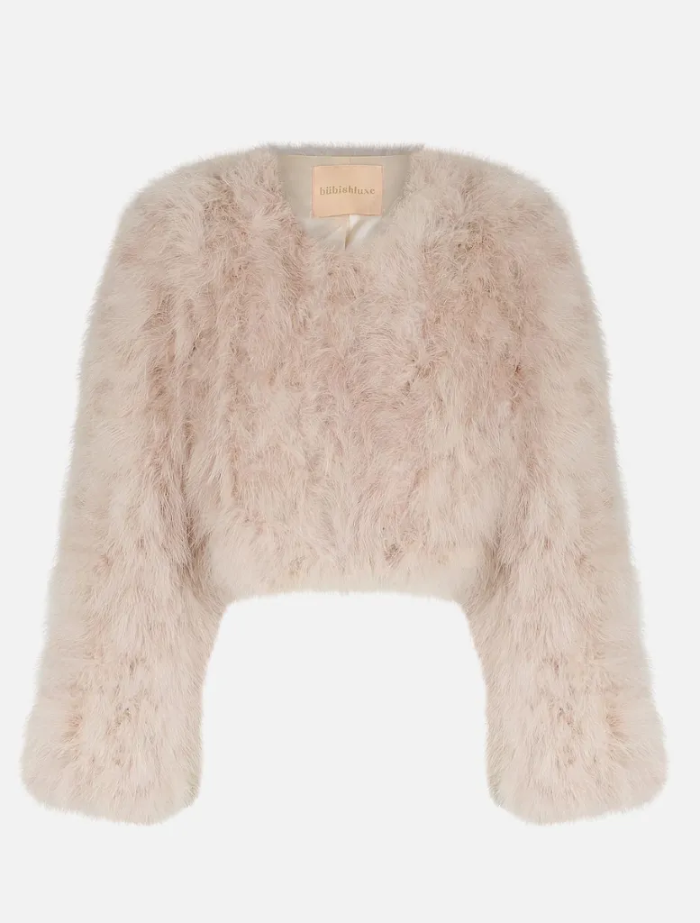 Manhattan Crop Jacket - Blush