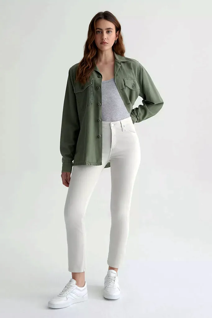 Mari Crop Jean in Fade to Graye