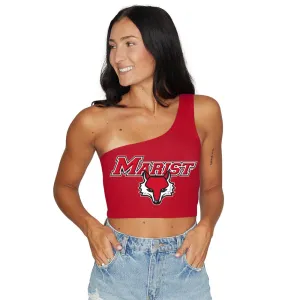 Marist Red One Shoulder Top