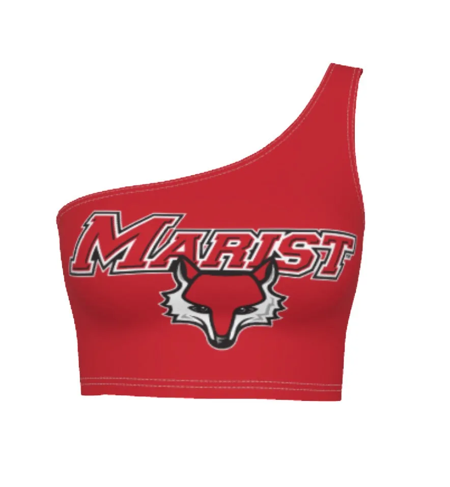 Marist Red One Shoulder Top