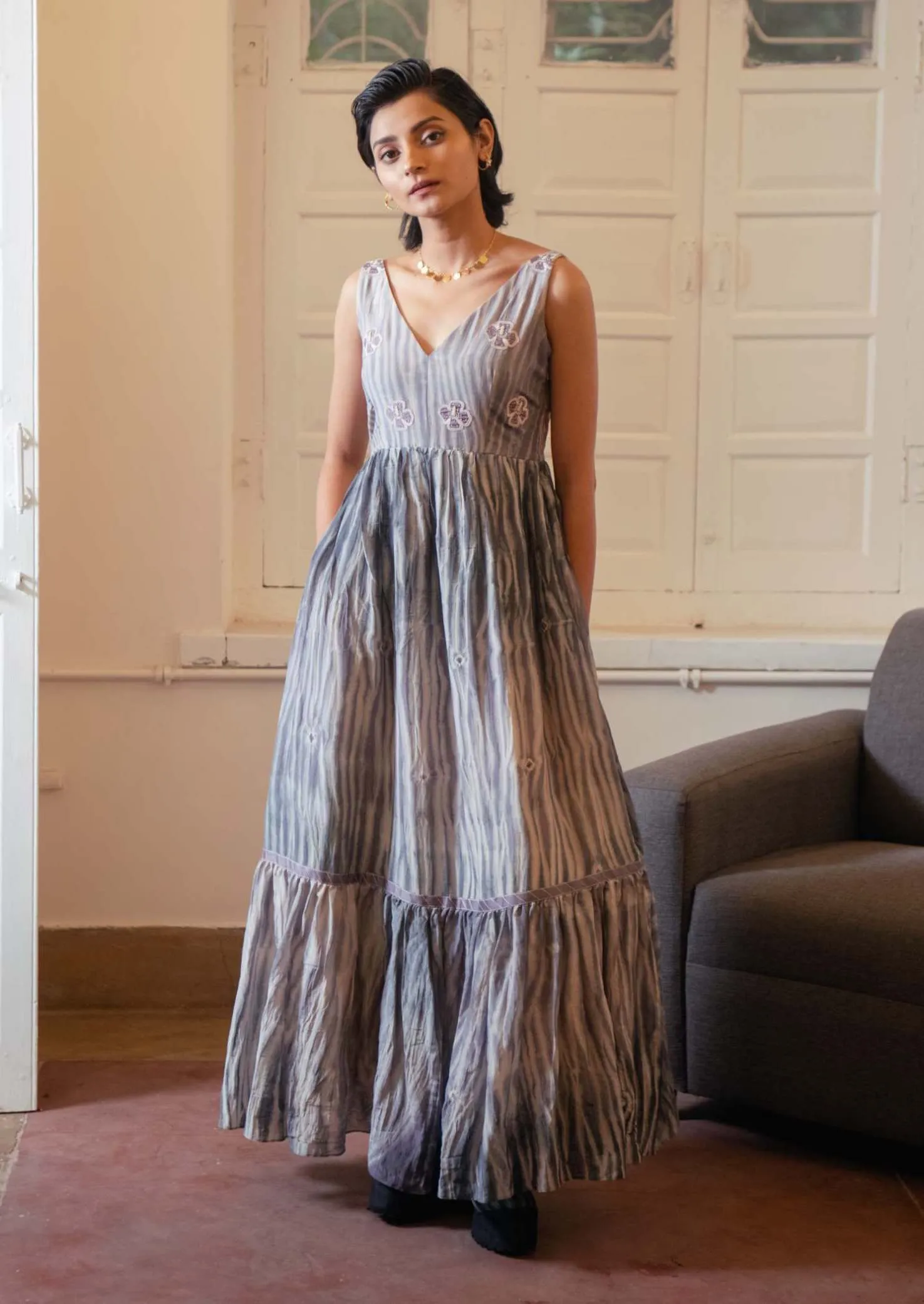 Mauve Tiered Dream Dress