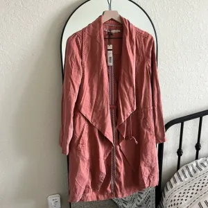 MAX JEANS Open front Waterfall 100%tensel Long Jacket Size Small