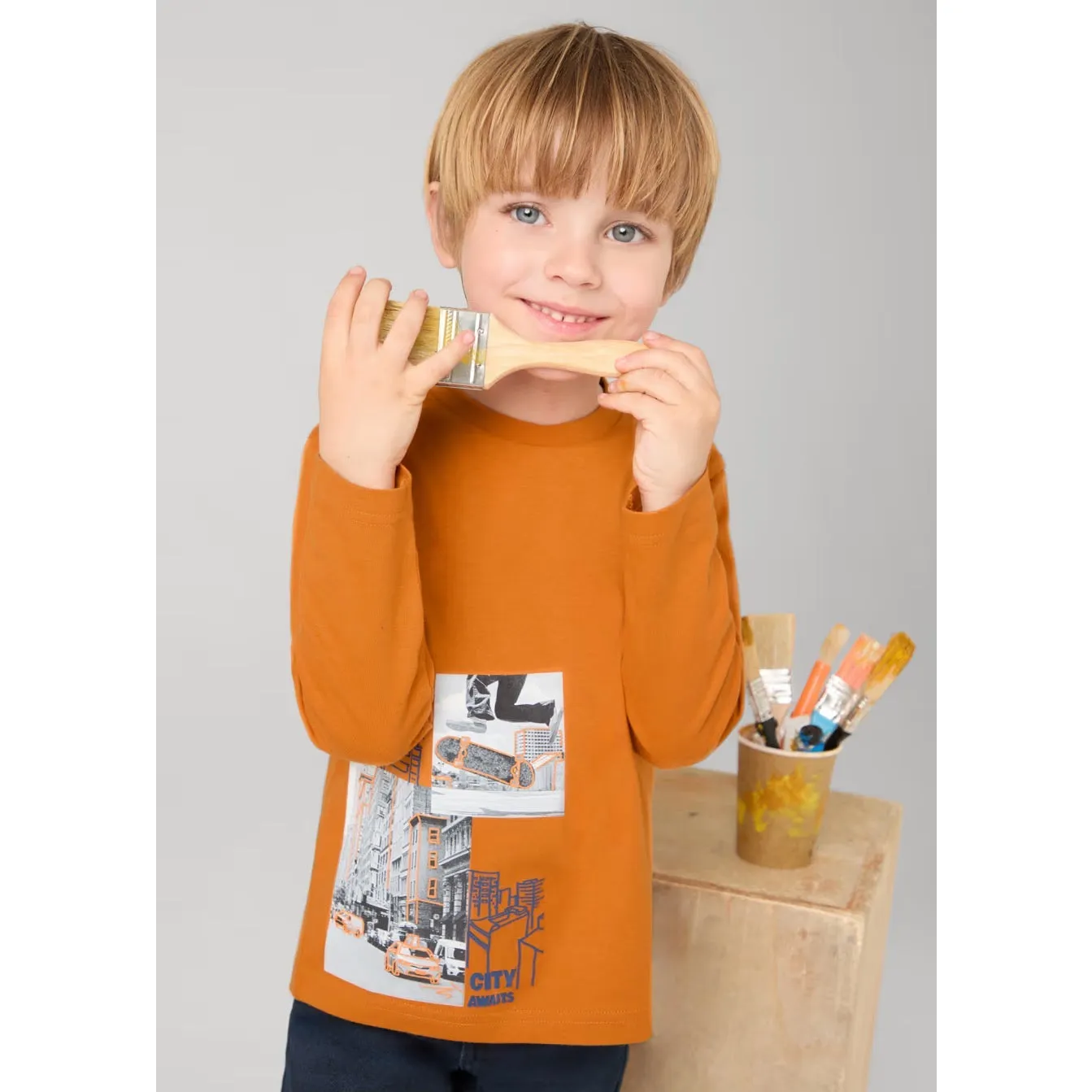 Mayoral Boys Skate City T-Shirt 4048 Carrot