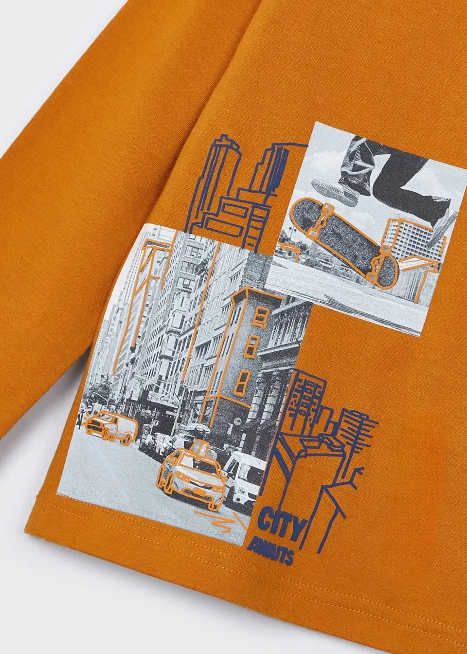 Mayoral Boys Skate City T-Shirt 4048 Carrot