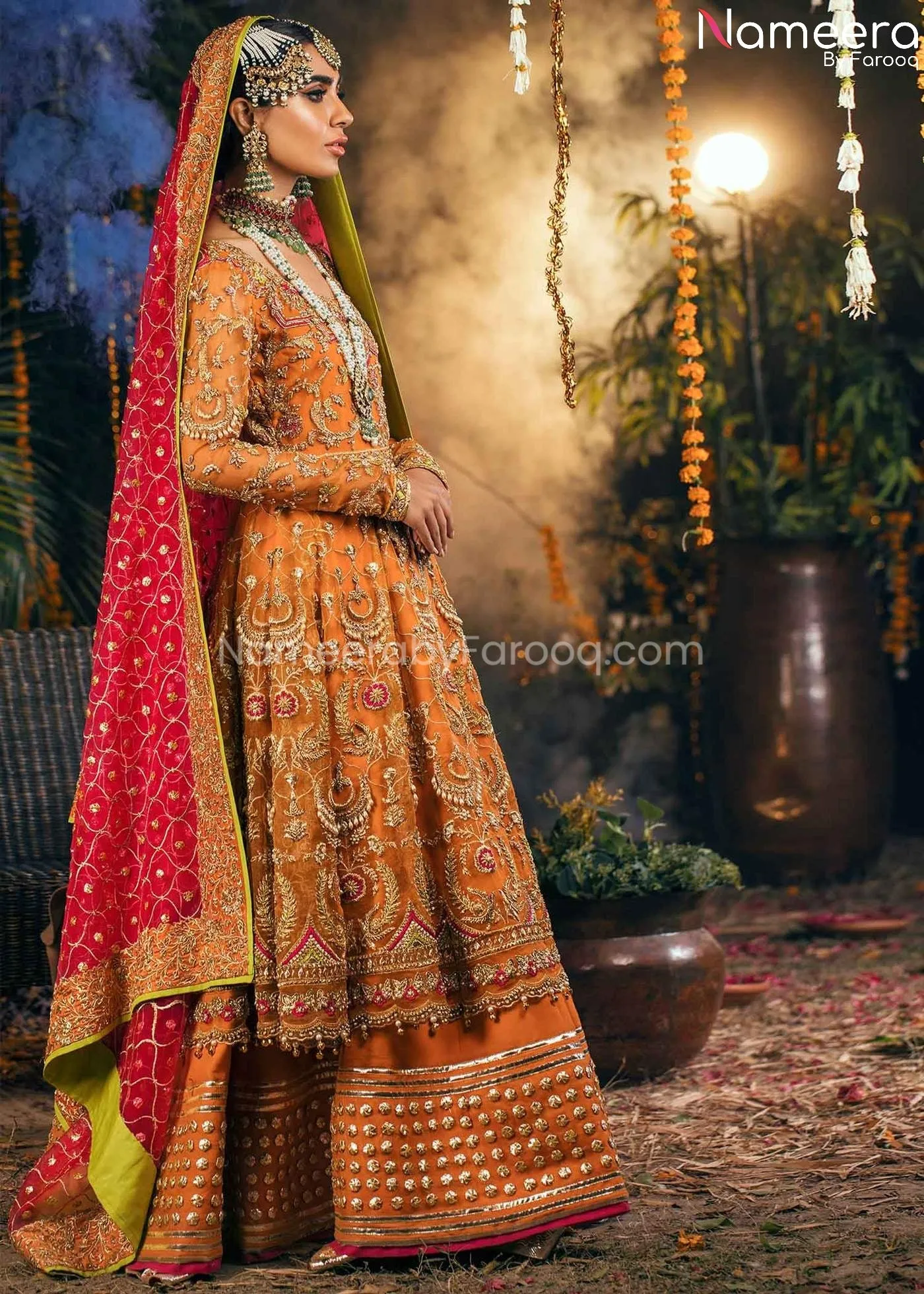 Mehndi Dress for Bridal in Pakistan Online 2021 #BB234