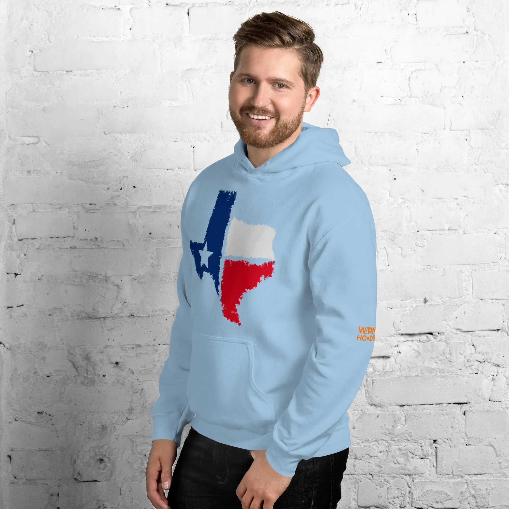 Men hoodie Texas Flag Fleece Hoodie: Stay Warm and Show Your Texas Spirit