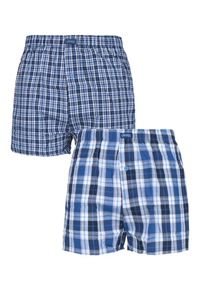 Mens 2 Pair Jeep Mens Navy Boxers