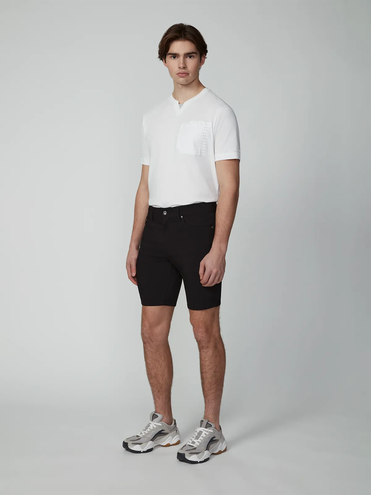 Men's 5-Pocket Solid Bungee Shorts