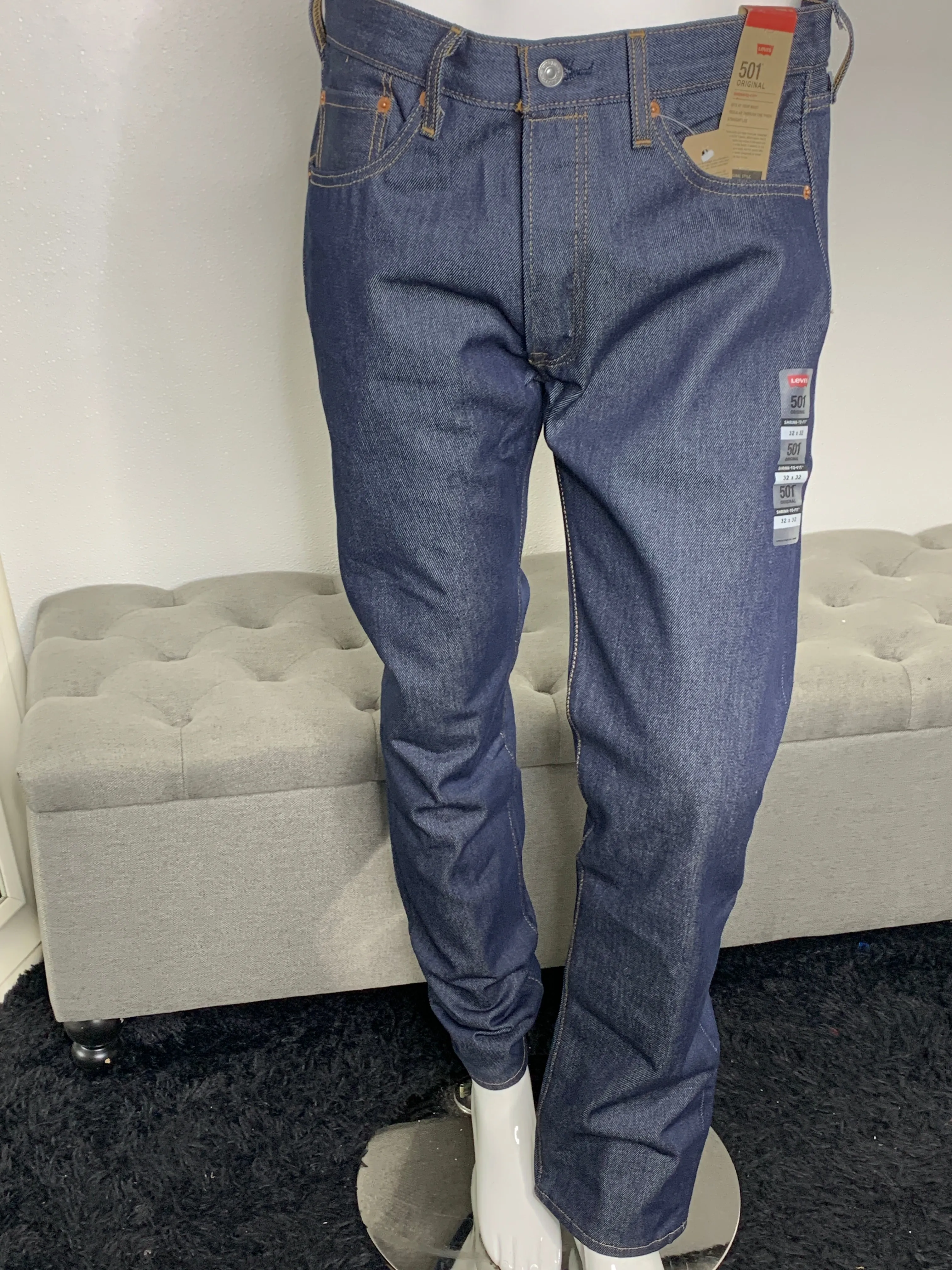 Men's Levis Dark Wash 501
