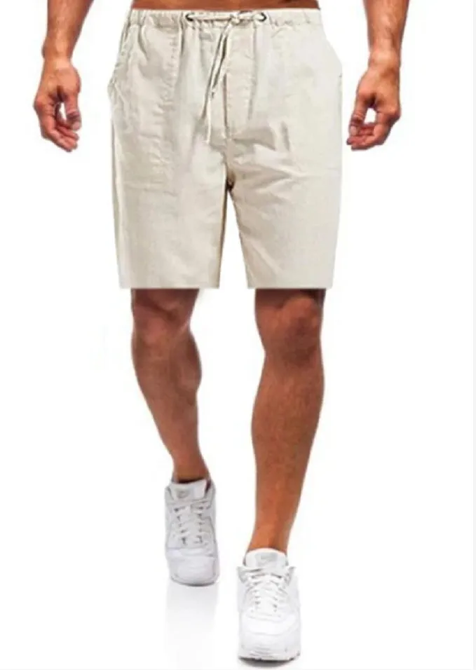 Men's linen shorts in large sizes