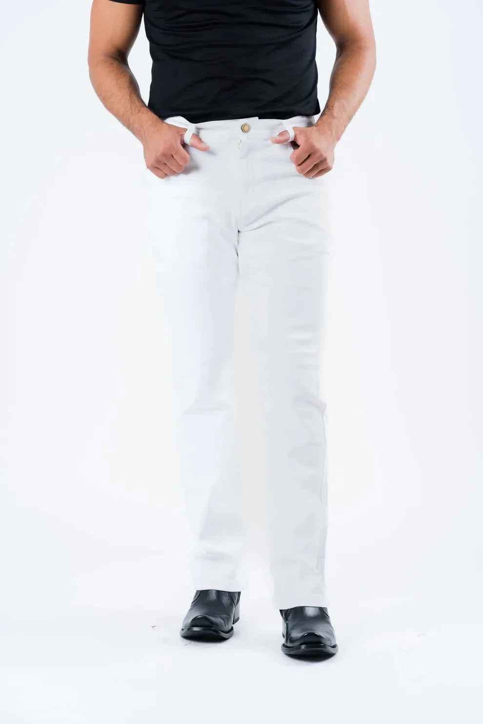 Men's Platini White Denim Jeans