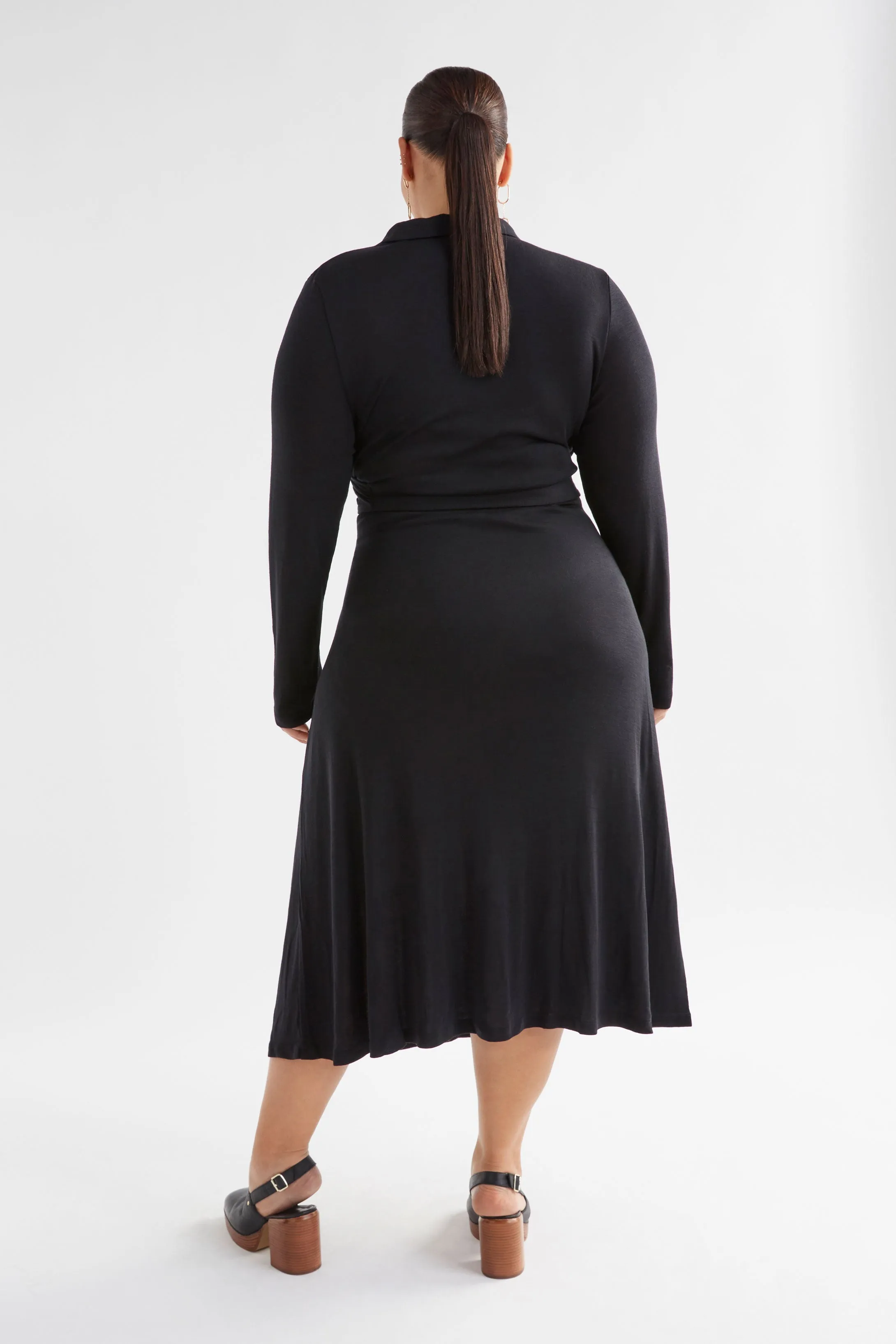 Merino Wool Wrap Dress