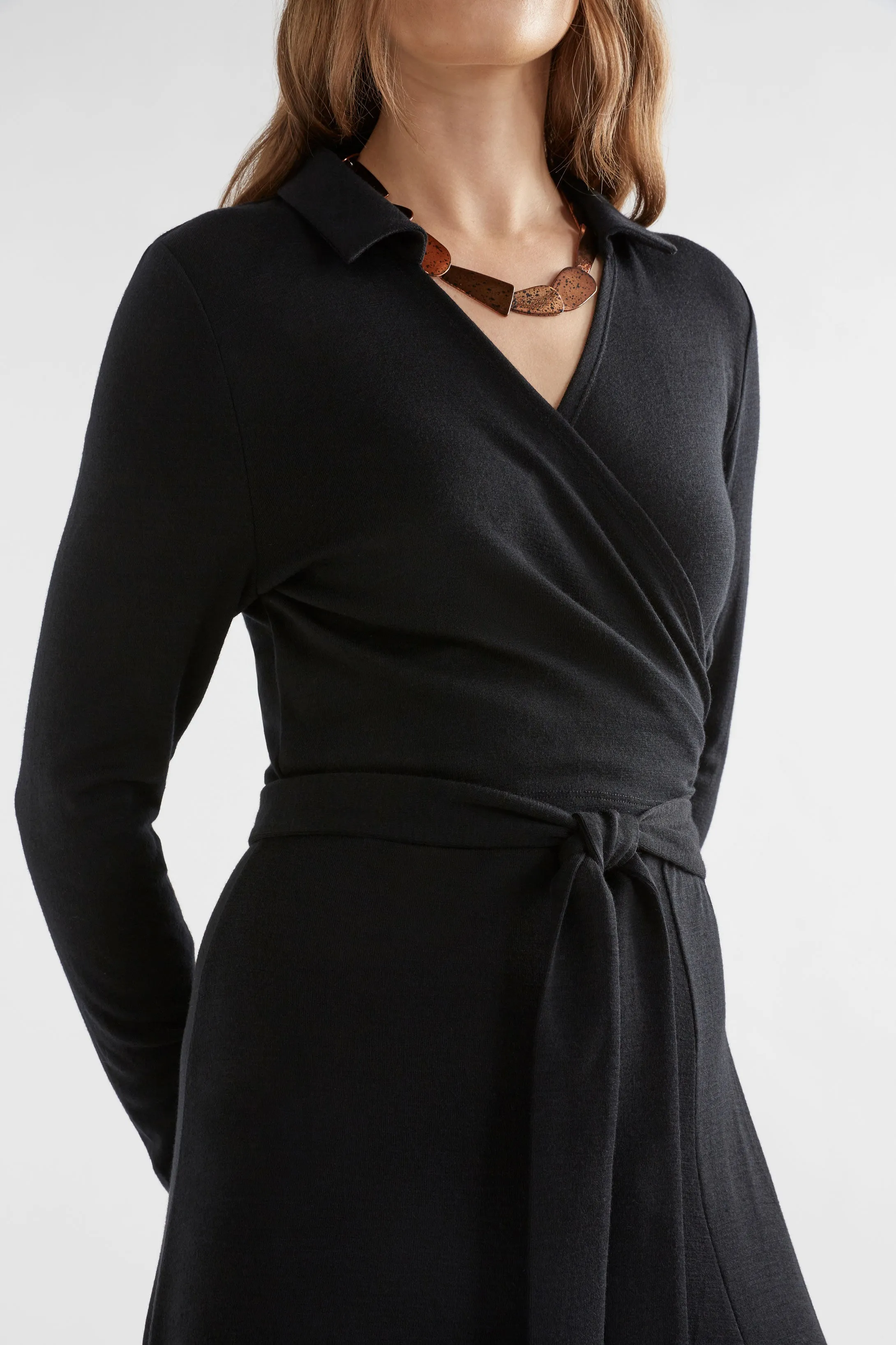 Merino Wool Wrap Dress
