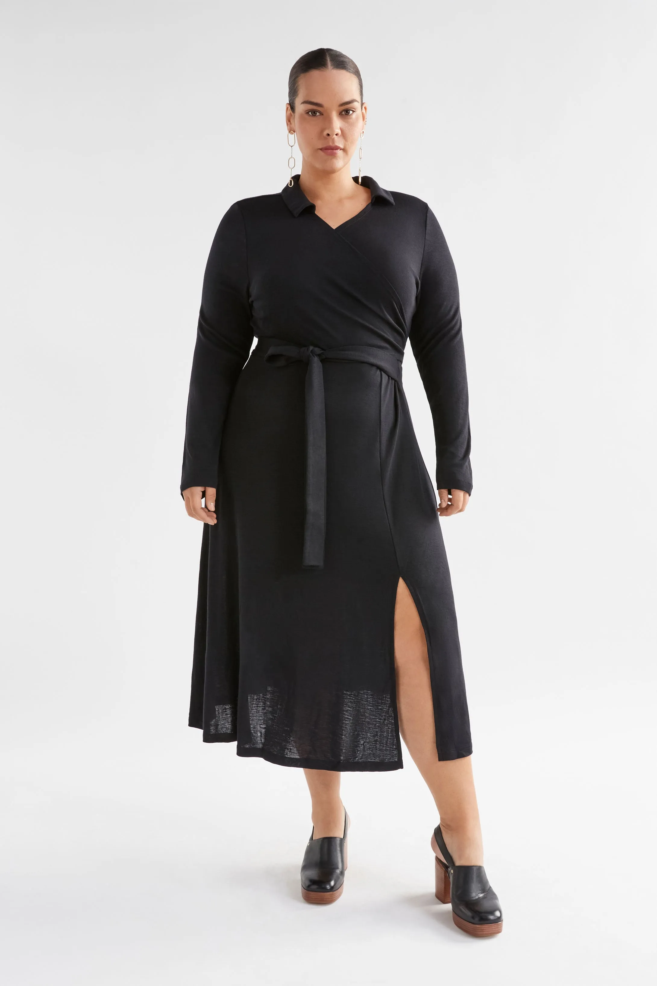 Merino Wool Wrap Dress