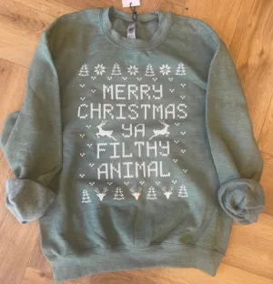 MERRY CHRISTMAS CREWNECK