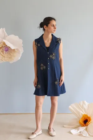 Midnight Blue Jacket Dress