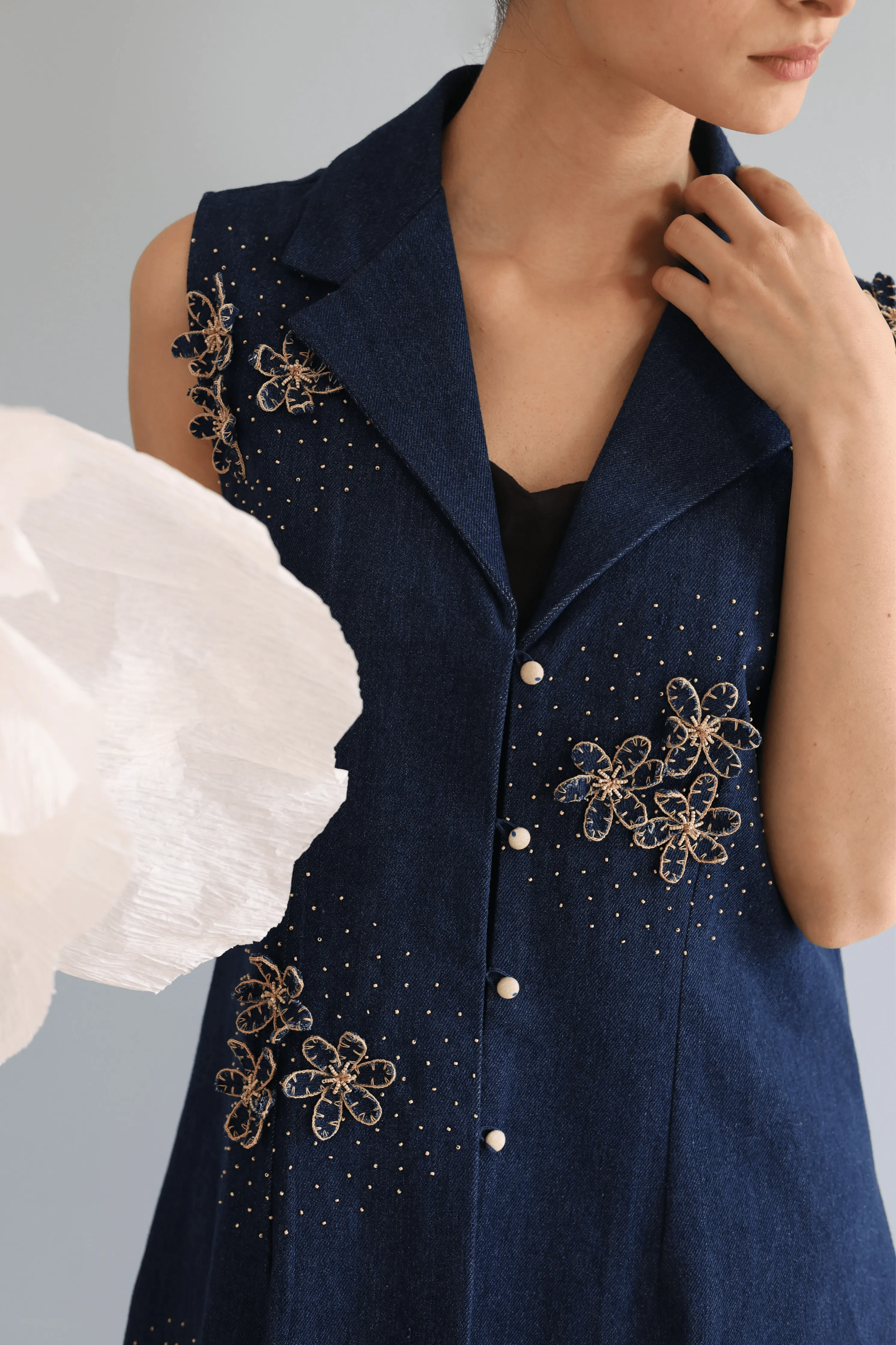 Midnight Blue Jacket Dress