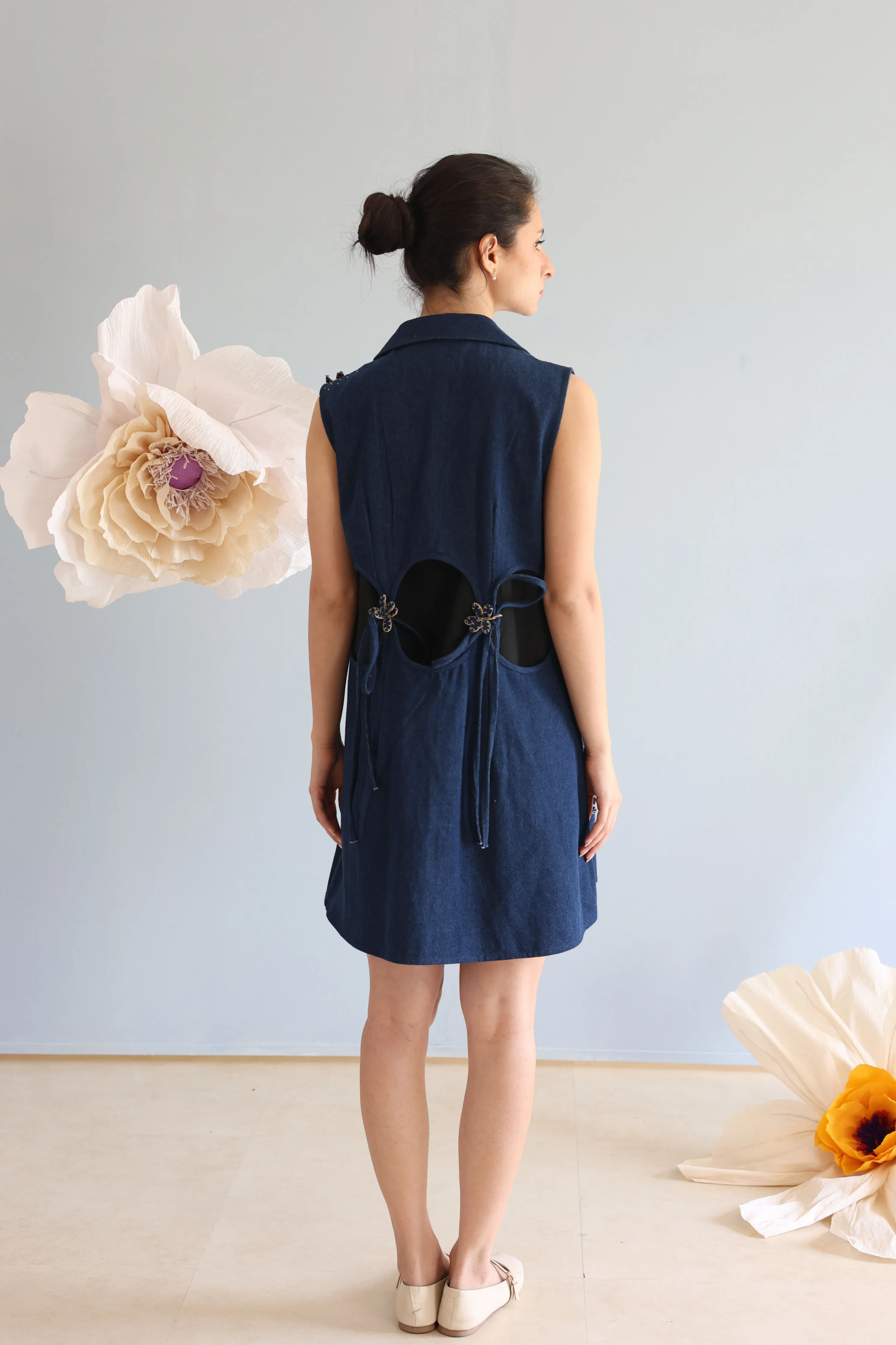 Midnight Blue Jacket Dress