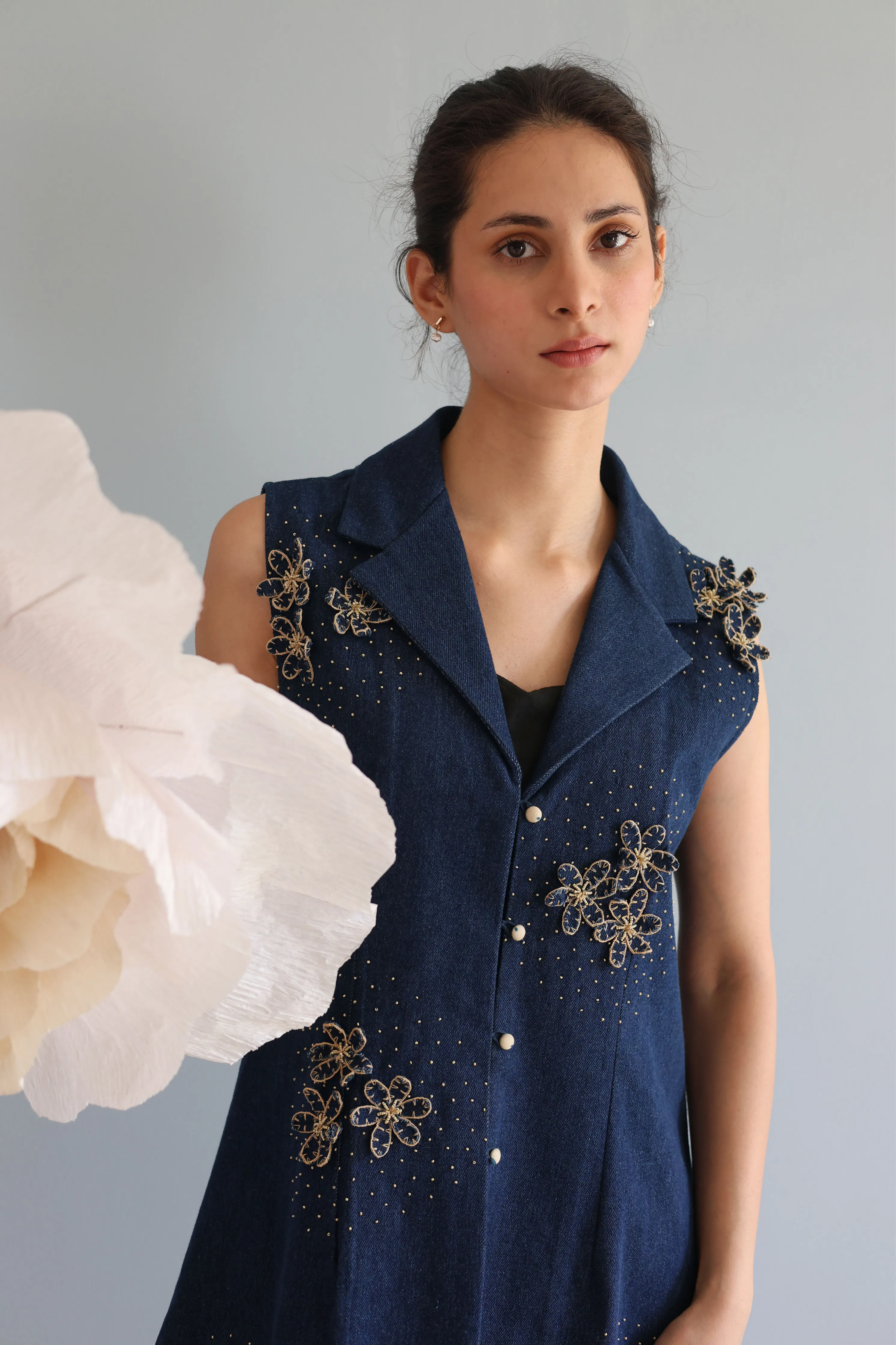 Midnight Blue Jacket Dress