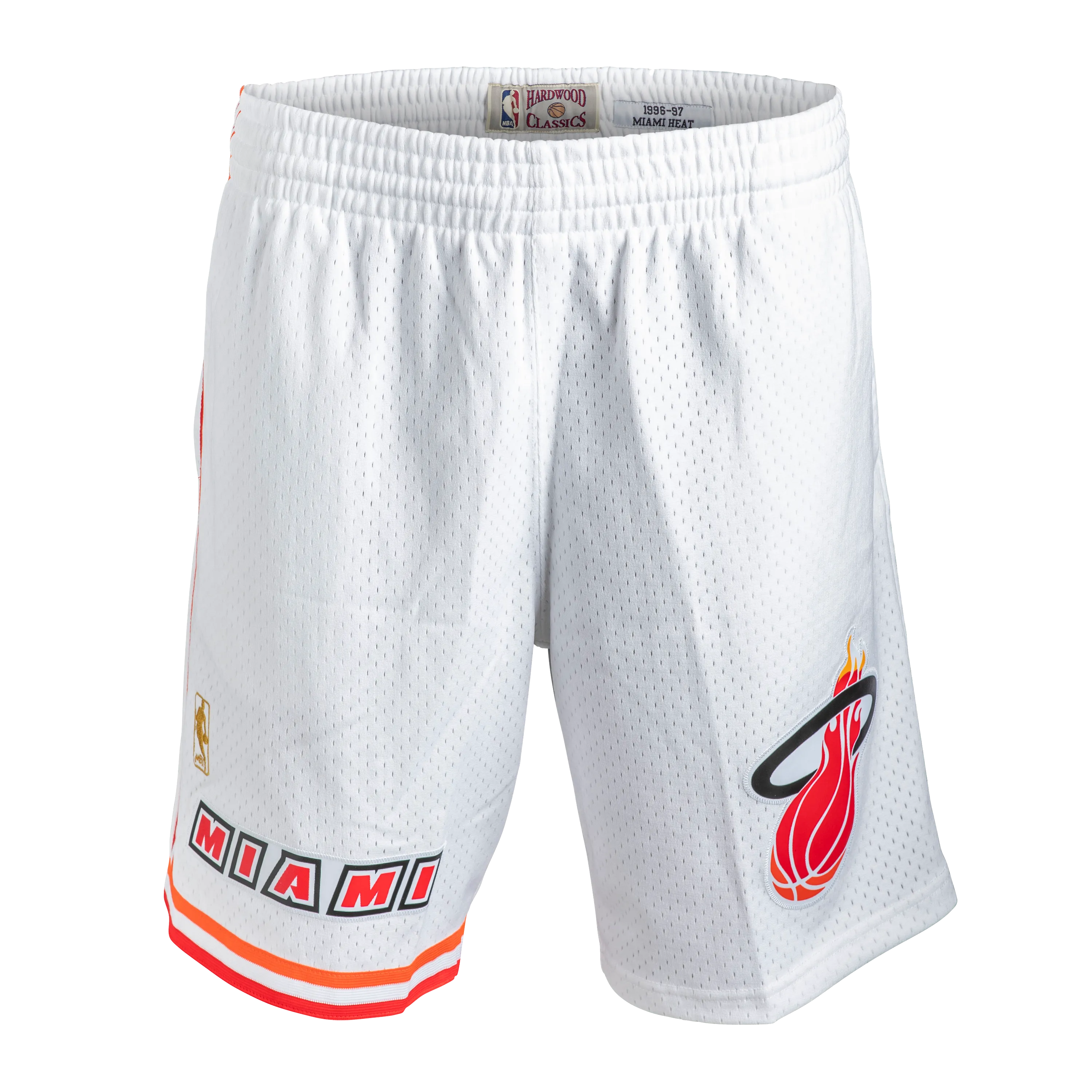 Mitchell & Ness Miami HEAT Swingman Shorts White