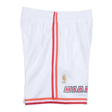 Mitchell & Ness Miami HEAT Swingman Shorts White