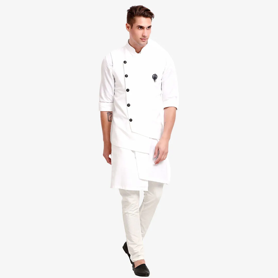 Modern White Shade Western Men's Kurta