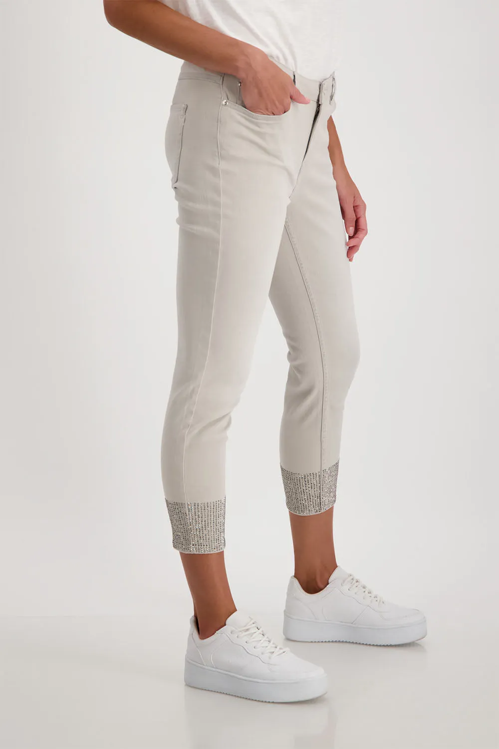 Monari Rivet Detail Jeans M406971