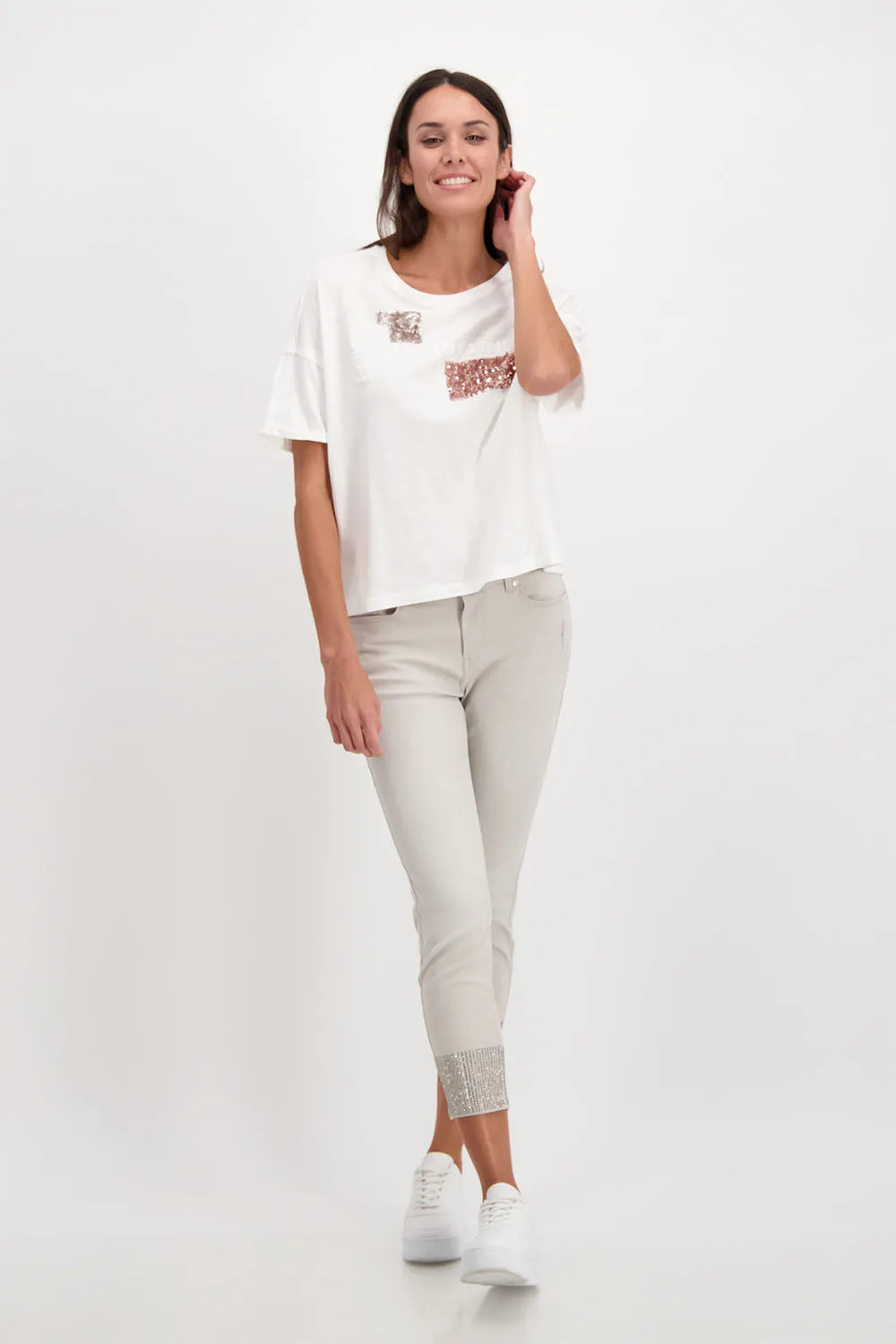 Monari Rivet Detail Jeans M406971
