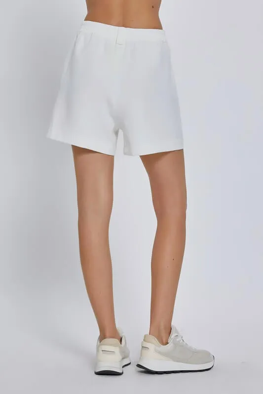 Monroe Classic Dress Shorts- Off White