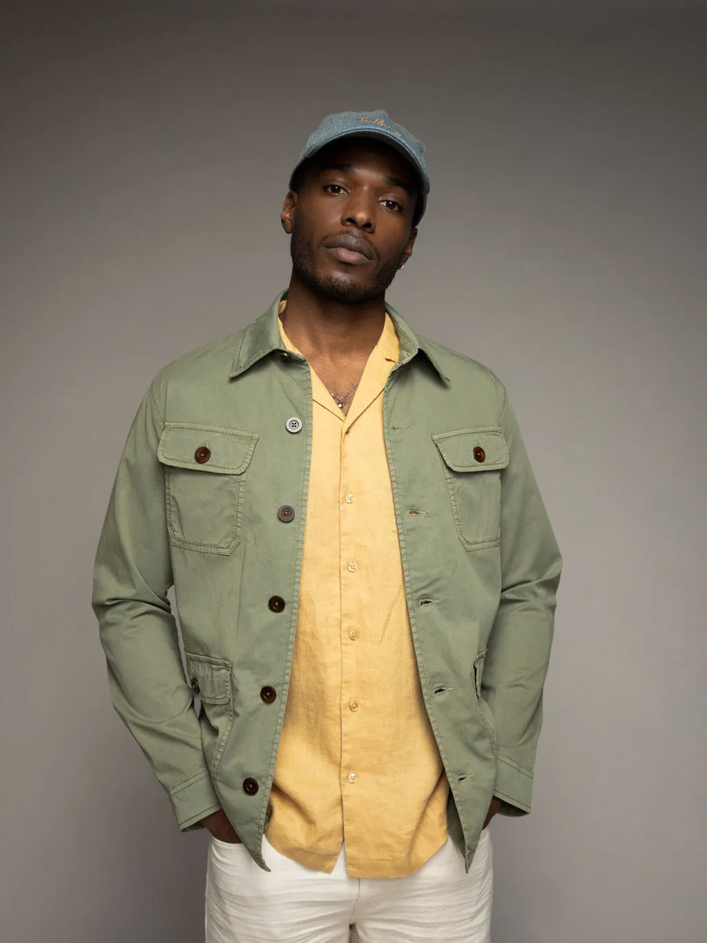 Mos Mosh Theo Linen Cuban Shirt