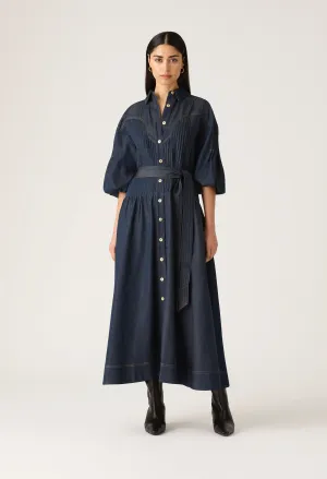 Mos the Label -Cleo Denim Shirt Dress - Indigo