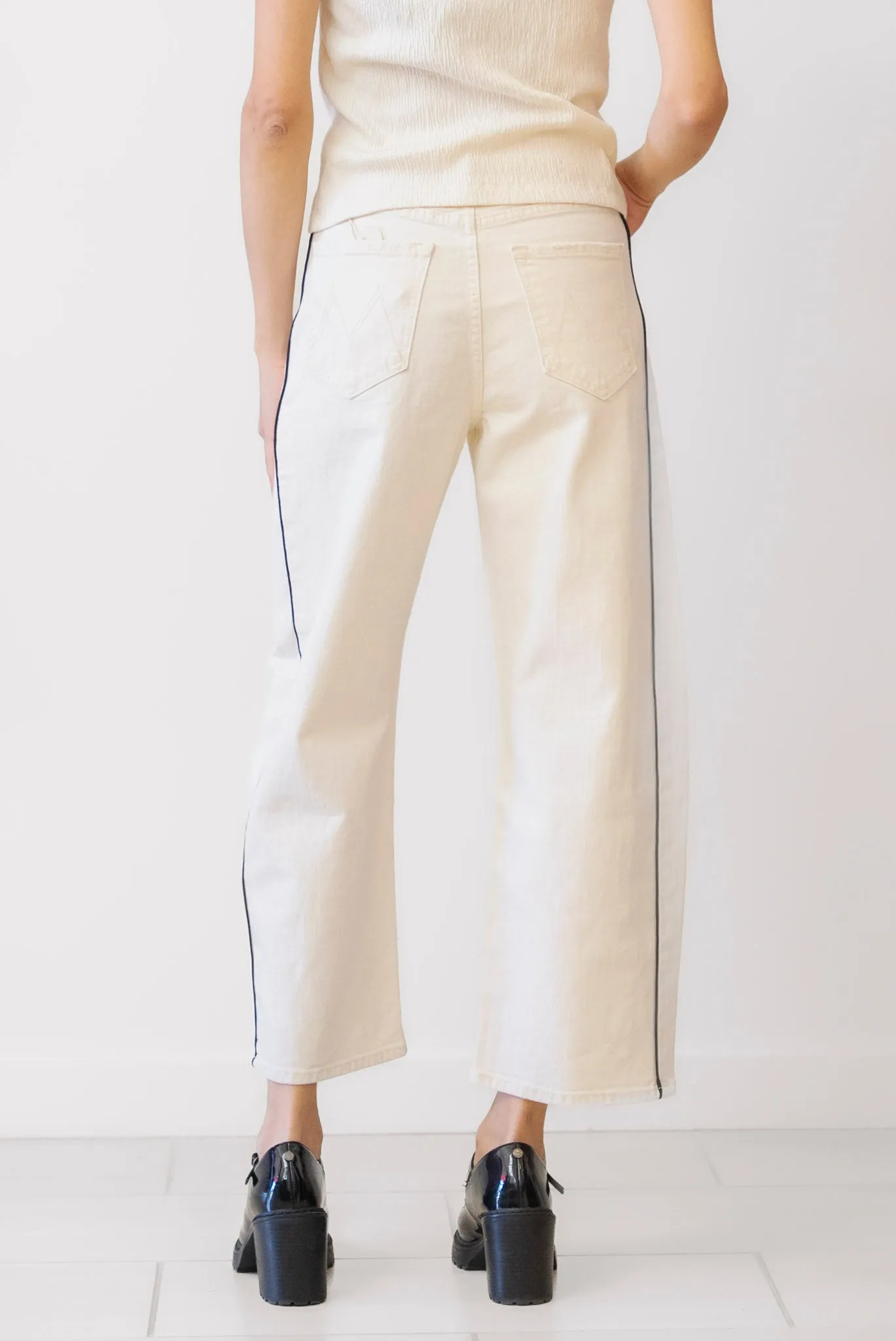 MOTHER Lil Half-Piped Ankle Jean