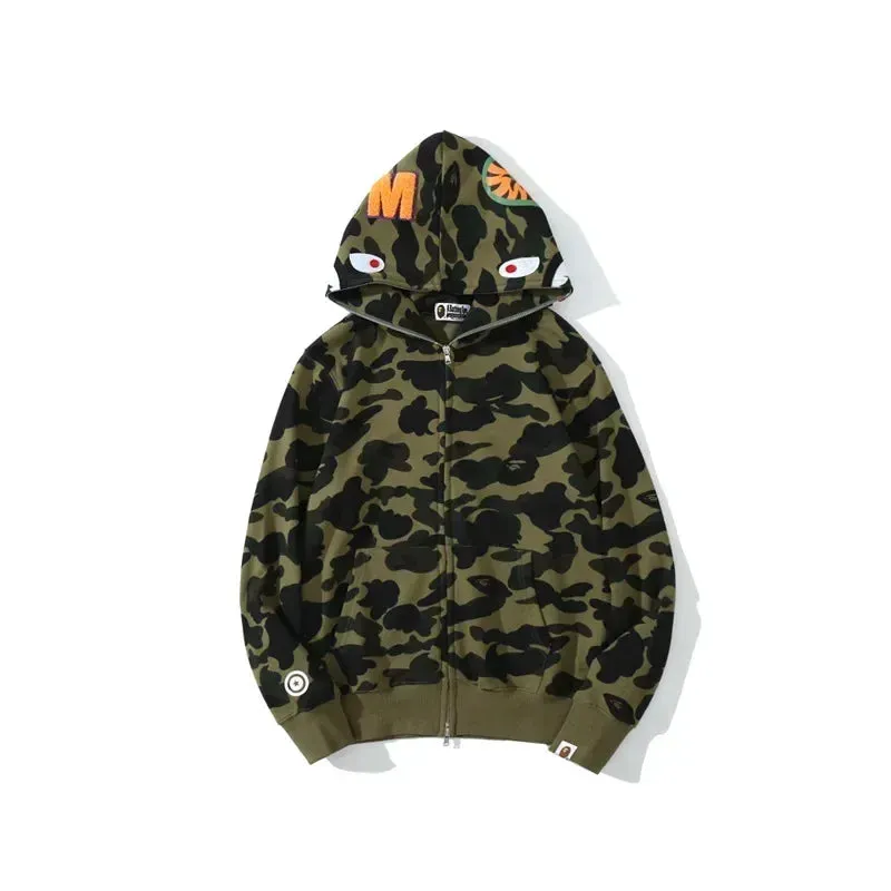 Multi-Colored Camo Hoodies