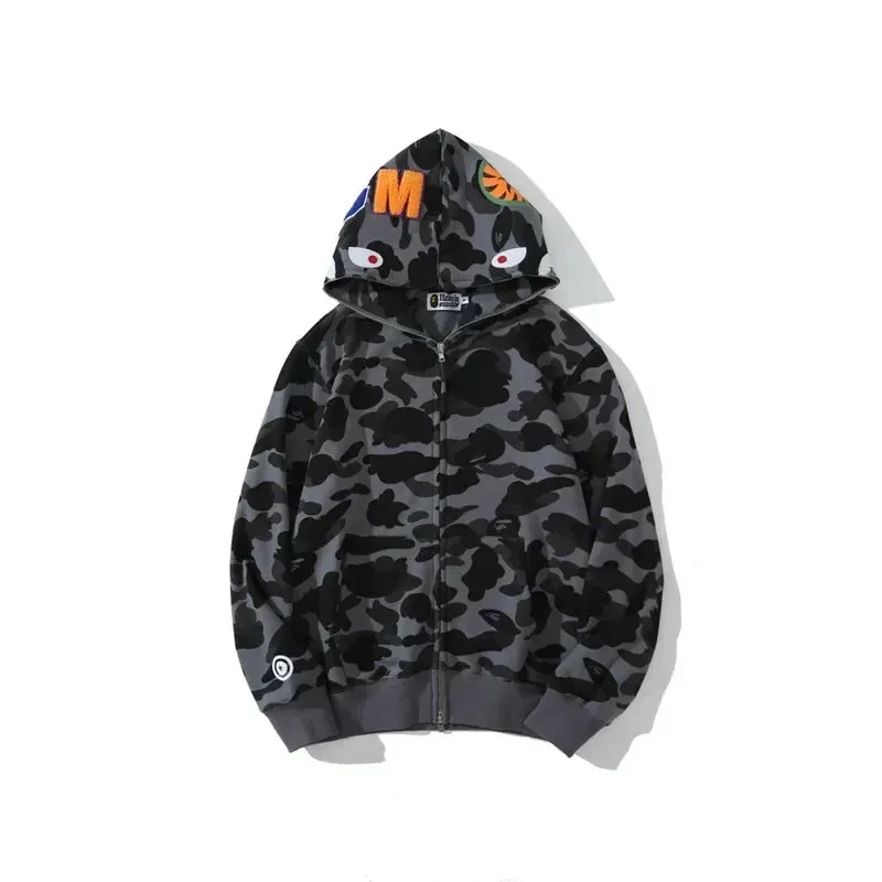 Multi-Colored Camo Hoodies